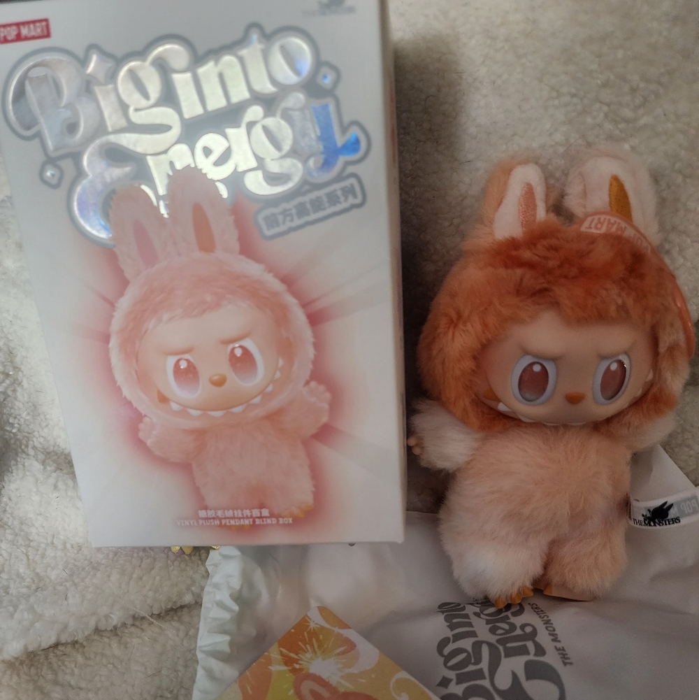 Biginto Energy Bunny Plush Toy - Pink and Brown